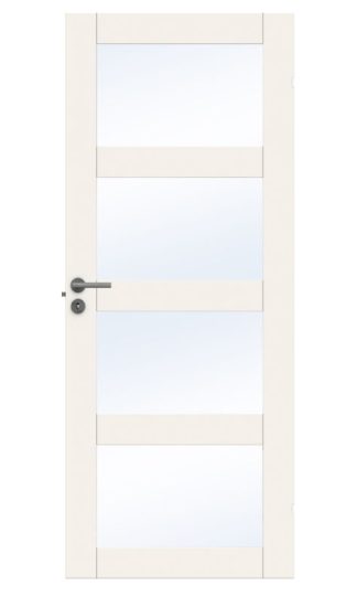 INNERDÖRR SWEDOOR UNIQUE GW04L VIT KLARGLAS