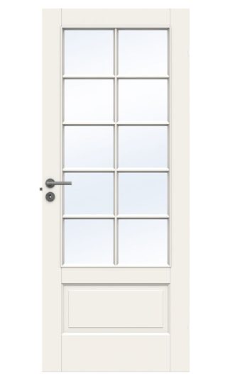INNERDÖRR SWEDOOR CRAFT SP10 MASSIV KLARGLAS VIT