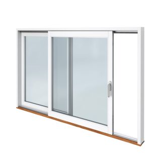 Skjutdörr Svenska Fönster Rak Profil Typ A Vitlackerad Aluminium