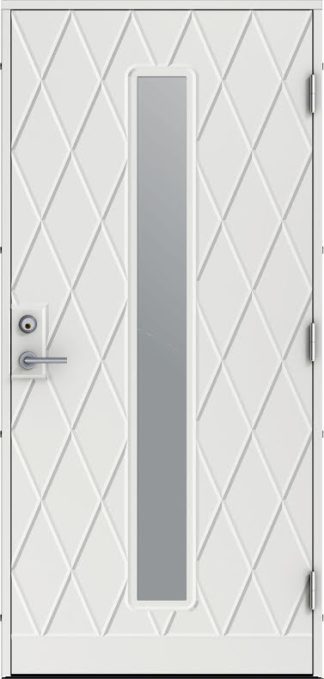 Ytterdörr Diplomat Vilda Klarglas Vit