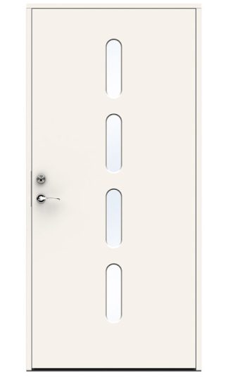 Ytterdörr Swedoor Character Beat Klarglas Vit