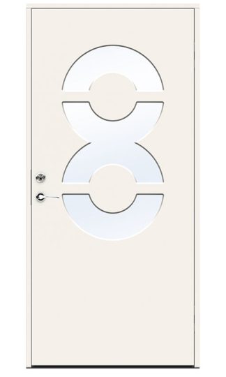 Ytterdörr Swedoor Character Identity Klarglas Vit