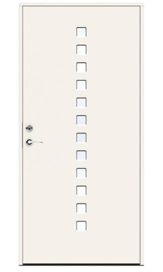 Ytterdörr Swedoor Character Pixel Klarglas Vit