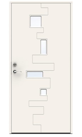 Ytterdörr Swedoor Character Pulse Klarglas Vit