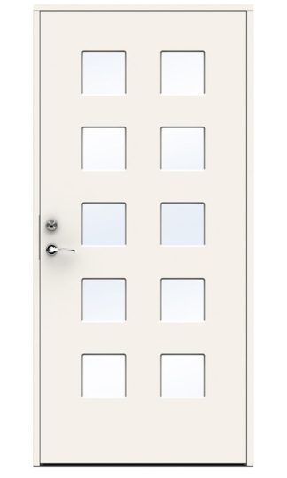 Ytterdörr Swedoor Character Square Klarglas Vit