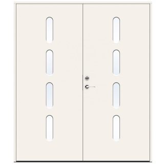 Parytterdörr Swedoor Character Beat Klarglas Vit