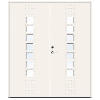 Parytterdörr Swedoor Character Dots Klarglas Vit