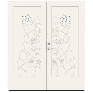 Parytterdörr Swedoor Character Lilly Klarglas Vit