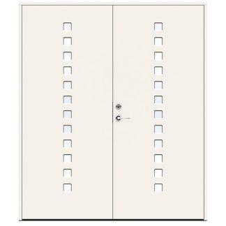 Parytterdörr Swedoor Character Pixel Klarglas Vit