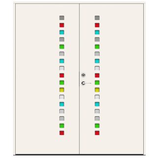 Parytterdörr Swedoor Character Prisma Klarglas Vit