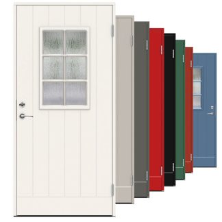 Ytterdörr Swedoor Classic Bizet Cotswoldglas Vit