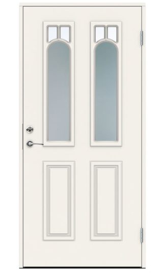 Ytterdörr Swedoor Classic Delius Dekorglas Vit