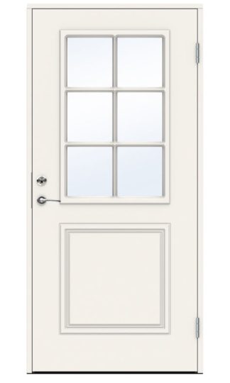 Ytterdörr Swedoor Classic Smetana Klarglas Vit