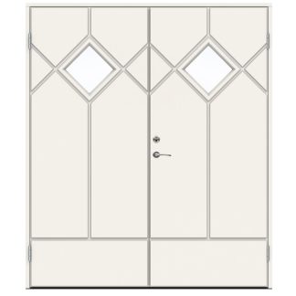 Parytterdörr Swedoor Classic Schumann Klarglas Vit