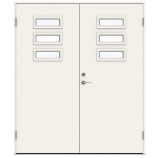 Parytterdörr Swedoor Function Caribbean Klarglas Vit