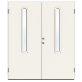 Parytterdörr Swedoor Function Nile Klarglas Vit