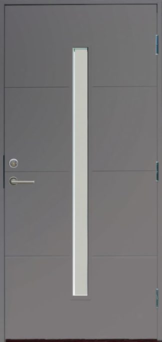 Ytterdörr Kaski Åre Crepiglas Grå