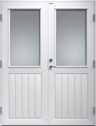 Parytterdörr Diplomat Altan 12 Vitmålat Trä