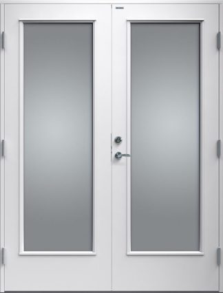 PARYTTERDÖRR DIPLOMAT ALTAN HELGLAS VITMÅLAT TRÄ