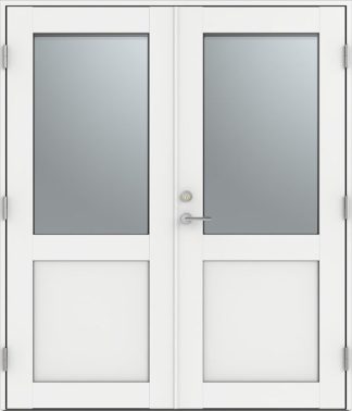 Parytterdörr Diplomat Altan 13 Vit Aluminium