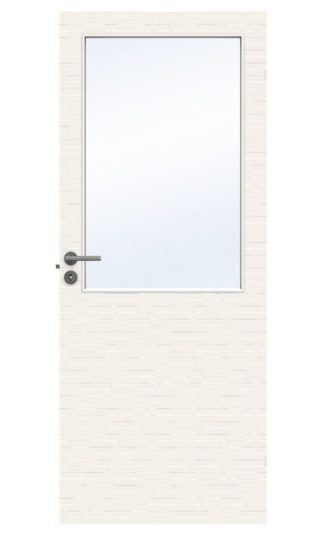 INNERDÖRR SWEDOOR CHARISMA D100 GW13 MASSIV KLARGLAS VIT