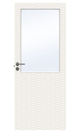 INNERDÖRR SWEDOOR CHARISMA D200 GW13 MASSIV KLARGLAS VIT