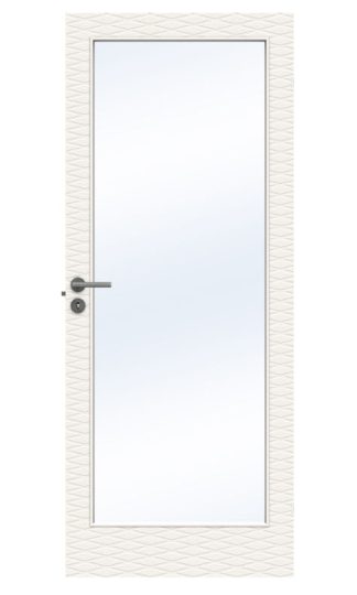 Innerdörr Swedoor Charisma D200 Gw1 Massiv Klarglas Vit