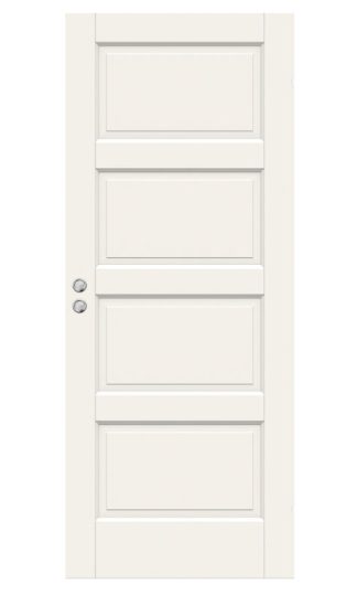 SKJUTDÖRR SWEDOOR CRAFT 04L MASSIV SPEGELDÖRR VIT INFÄLLD