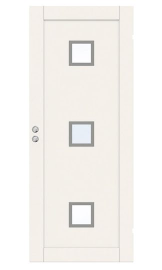 SKJUTDÖRR SWEDOOR UNIQUE 01L GWA320 VIT KLARGLAS INFÄLLD