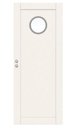 SKJUTDÖRR SWEDOOR UNIQUE 01L GWA130 VIT KLARGLAS INFÄLLD