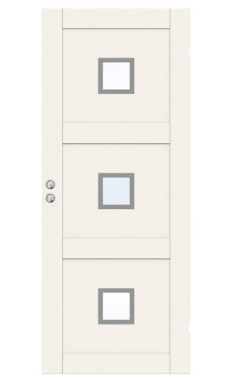 SKJUTDÖRR SWEDOOR UNIQUE 03L GWA320 VIT KLARGLAS INFÄLLD