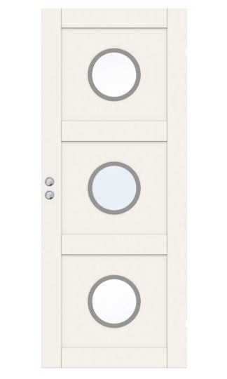 SKJUTDÖRR SWEDOOR UNIQUE 03L GWA330 VIT KLARGLAS INFÄLLD