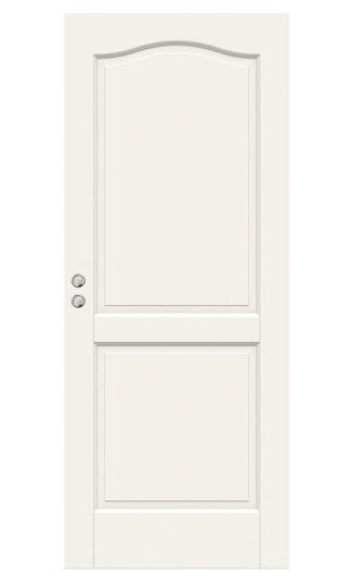 SKJUTDÖRR SWEDOOR CRAFT 02B MASSIV SPEGELDÖRR VIT INFÄLLD