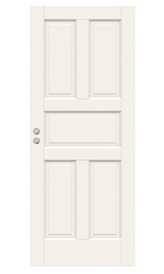 SKJUTDÖRR SWEDOOR CRAFT 05 MASSIV SPEGELDÖRR VIT INFÄLLD