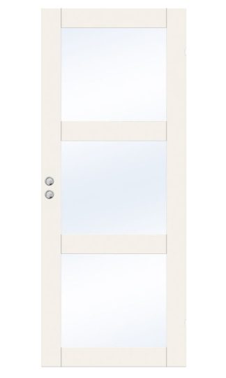 SKJUTDÖRR SWEDOOR PURITY GW03L KLARGLAS VIT INFÄLLD