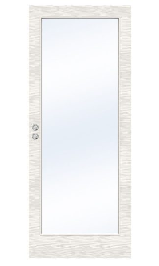 SKJUTDÖRR SWEDOOR CHARISMA D300 GW1 MASSIV KLARGLAS VIT INFÄLLD