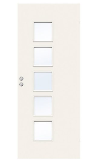 SKJUTDÖRR SWEDOOR STABLE EFFECT Q505 KLARGLAS VIT INFÄLLD