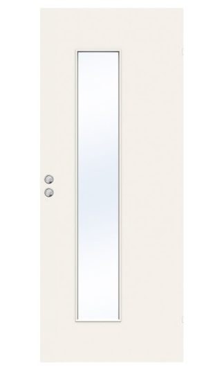 SKJUTDÖRR SWEDOOR STABLE EFFECT Q510 KLARGLAS VIT INFÄLLD