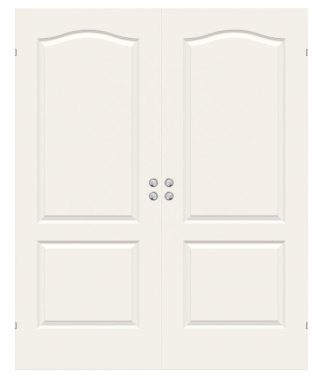 Parskjutdörr Swedoor Compact 02b Formpressad Kompakt Vit Infälld