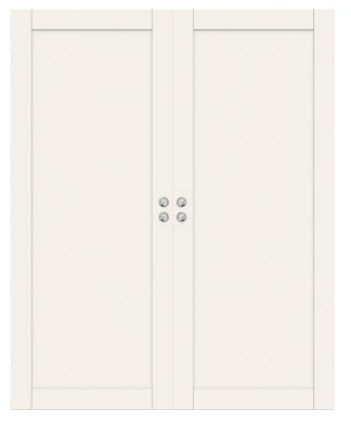Parskjutdörr Swedoor Purity 01l Vit Infälld