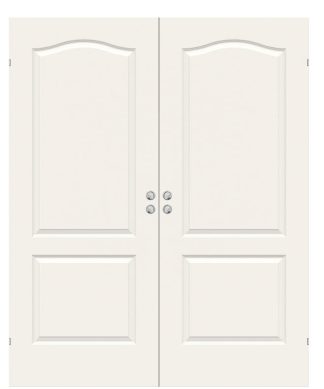 Parskjutdörr Swedoor Style 02b Formpressad Lättdörr Vit Infälld