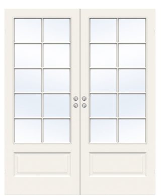 Parskjutdörr Swedoor Style Sp10 Formpressad Lättdörr Vit Infälld