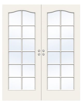 Parskjutdörr Swedoor Style Sp12b Formpressad Lättdörr Vit Infälld