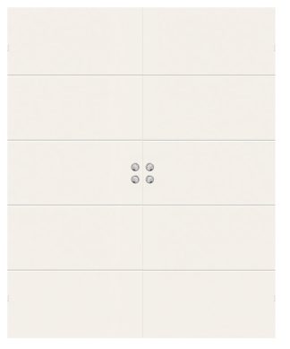 Parskjutdörr Swedoor Stable Effect H500 Vit Infälld