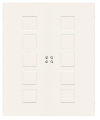 Parskjutdörr Swedoor Stable Effect Q500 Vit Infälld