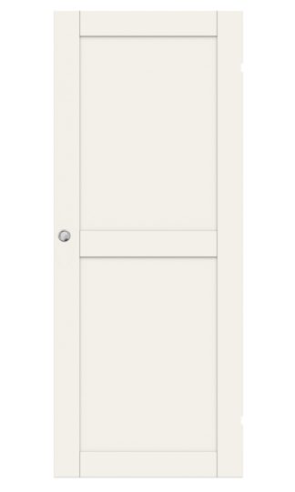 SKJUTDÖRR SWEDOOR UNIQUE 02L VIT UTANPÅLIGGANDE
