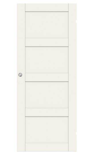 SKJUTDÖRR SWEDOOR UNIQUE 04L VIT UTANPÅLIGGANDE