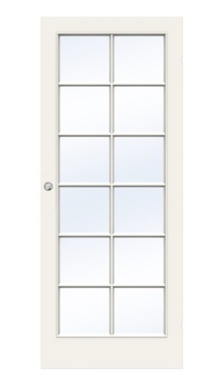 SKJUTDÖRR SWEDOOR COMPACT SP12 FORMPRESSAD KOMPAKT KLARGLAS VIT UTANPÅLIGGANDE