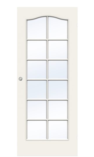 SKJUTDÖRR SWEDOOR COMPACT SP12B FORMPRESSAD KOMPAKT KLARGLAS VIT UTANPÅLIGGANDE