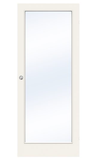 SKJUTDÖRR SWEDOOR STABLE GW1 KOMPAKT KLARGLAS VIT UTANPÅLIGGANDE